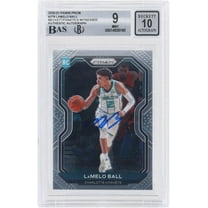 LaMelo Ball Charlotte Hornets Autographed 2020-21 Panini Prizm 11 #278 Beckett Fanatics Witnessed Authenticated 9/10 Rookie Card - Fanatics Authentic Certified
