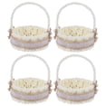 thumbnail image 2 of MasteelfCA 1 Set Paper Rope Braided Lace Twine Mini Decorative Small Decorative Basket, 2 of 7