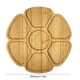 thumbnail image 3 of Bandeja de madera para aperitivos con compartimentos | Bandeja para servir aperitivos con forma de pétalo | Plato para fiestas y reuniones, 3 of 6