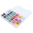 thumbnail image 1 of Uadme Juego De Hilo De Bordar, Hilos De Bordar Y Kits De Herramientas De Punto De Cruz, Traje De Hilo De Poliéster Con Accesorios De 96 Colores Para Coser Reparación De Ropa, 1 of 5