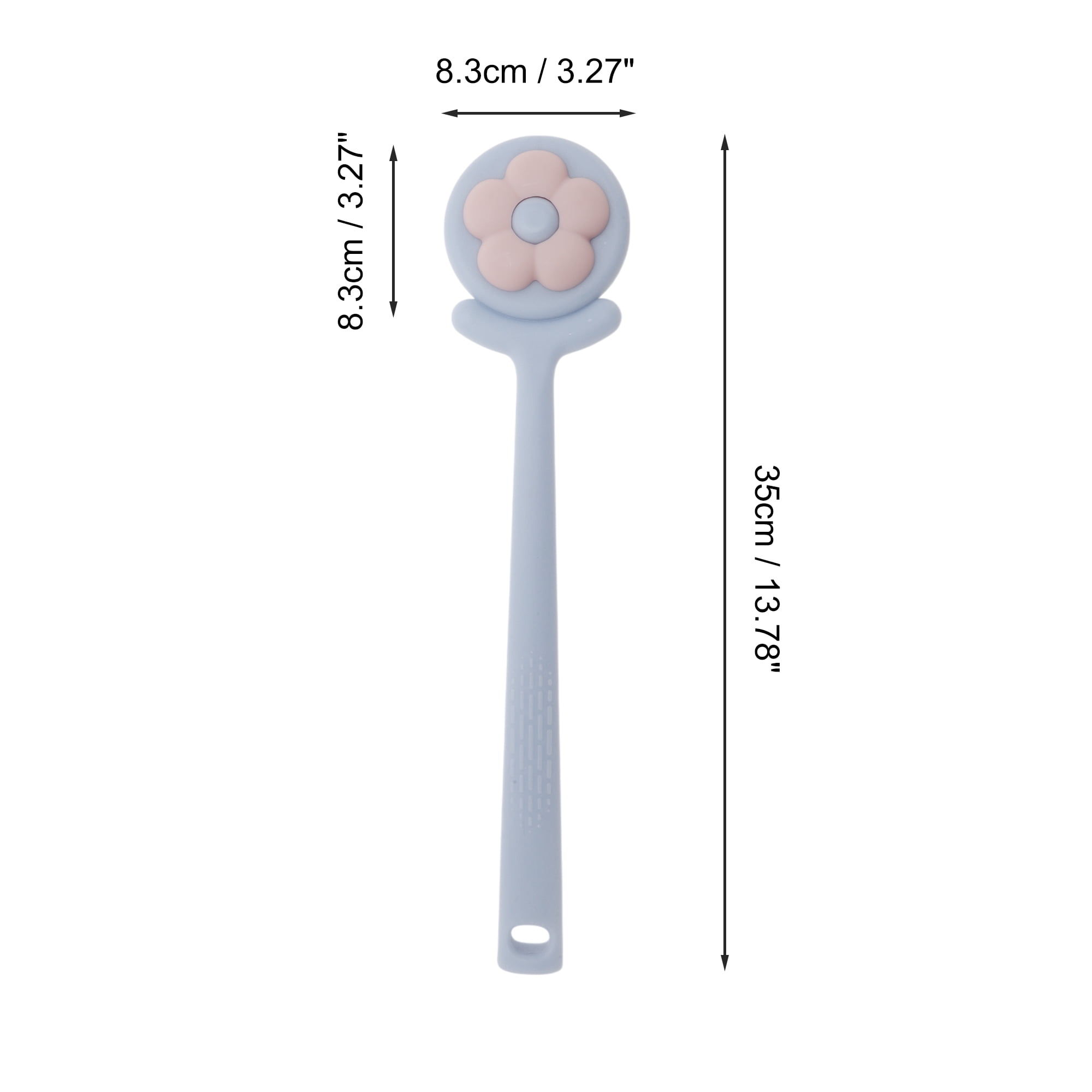 Unique Bargains Sunflower Long Handle Bath Brush 1 Pc Blue