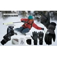 thumbnail image 5 of Winter Waterproof Gloves For Men & Women Touch Screen Windproof Grippy Palm Cycling Motorcycle Hiking Climbing Gloves Black-S, 5 of 12