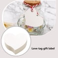 thumbnail image 3 of Qarigey Tarjetas Papel Kraft Etiquetas en forma de corazón Tarjeta Amor Telones de fondo Tienda de etiquetas Escaparate Accesorios de regalo Suministro Ropa, zapatos y accesorios Miscelánea Blanco Qarigey AP018125-01, 3 of 6