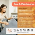 thumbnail image 5 of AINUO Heated Mattress Pad Queen Size 71x55, Tencel Waterproof Electric Bed Warmer, 5 Heat Levels, 15H Auto Shut Off, Machine Washable Quilted Topper for Winter, 5 of 7