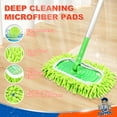thumbnail image 6 of DR DAPPER Reusable Mop Pads Compatible with SwifferSweeper Mop, Washable Dry Sweeping Cloths for Sweeper Mop Floor Cleaning, 3 Pack, Green(Mop is Not Included), 6 of 6