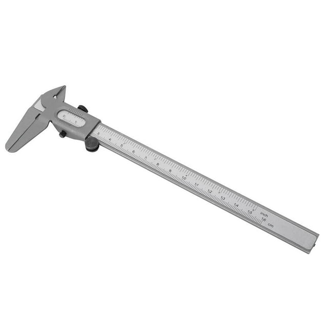 Calibrador Vernier de metal de alta precisión, herramientas de medición manual, regla micrométrica (6 pulgadas)