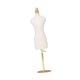thumbnail image 5 of Mini forma de vestido, herramienta de diseño de moda, cuerpo femenino, pequeño vestido, exhibición de Torso, maniquí de costura, forma de sastre para M y oro, 5 of 8