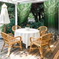 thumbnail image 4 of Outdoor Curtains for Patio Waterproof, Dark Green Ocean Waves Outdoor Privacy Panels Grommet, Summer Beach Coastal Abstract Blackout Outside Curtains for Porch/Cabana/Pergola/Gazebo 54"x84", 2 Panels, 4 of 8