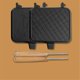 thumbnail image 5 of Non-Stick Foldable Grill Frying Pan for Bread Toast Breakfast Machine, 5 of 5