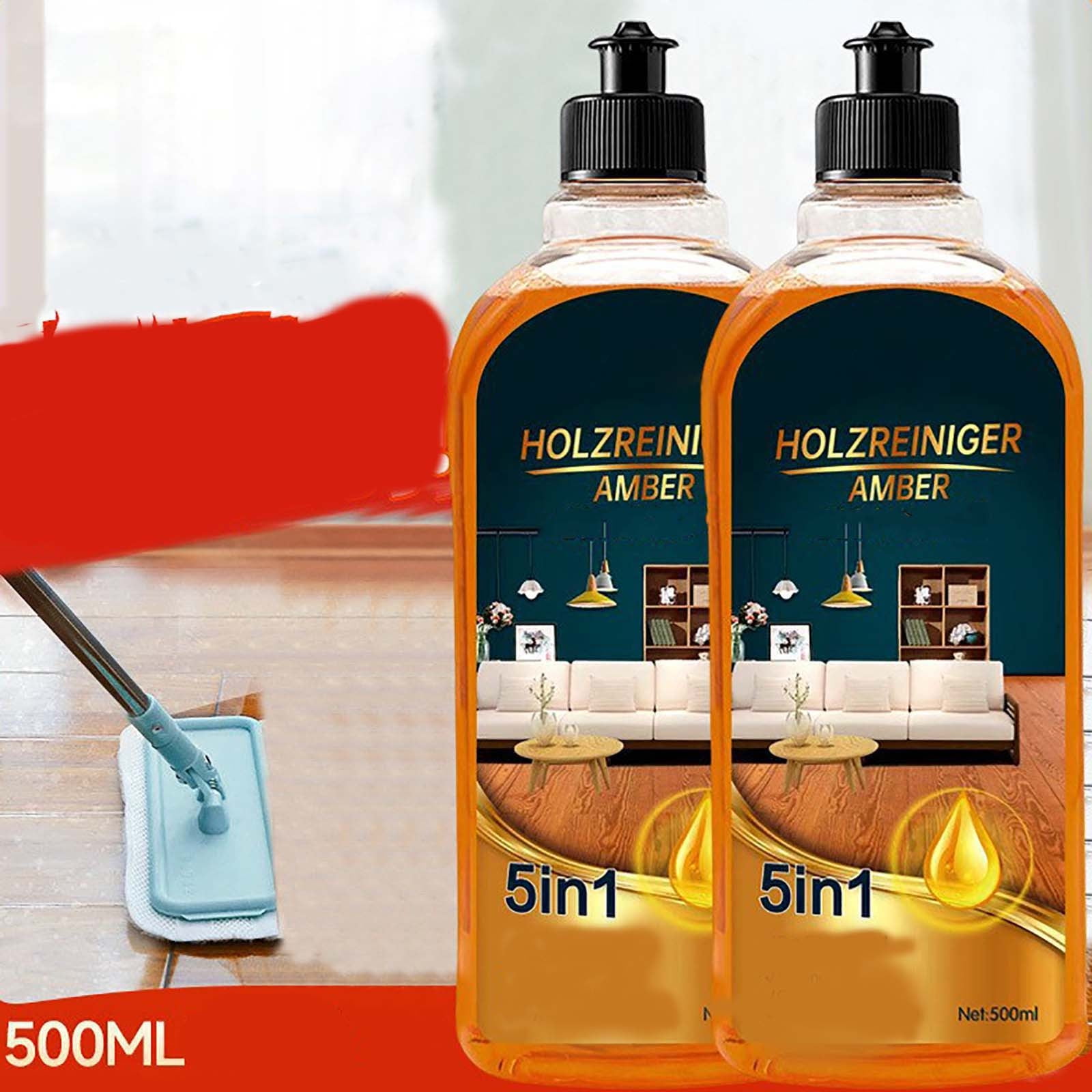 Multi-Effect Floor Cleaner, Ceramic Tile/Wood/Mop/Vinyl/Laminate Floor Cleaning, Plant-Based Formula No Harsh Chemicals, Fresh Scent Animal-Cruelty Free, Safe For Sealed Floors No Dyes