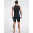 thumbnail image 3 of Qualidyne Traje de Triatlón sin Mangas para Hombre, Traje de una Pieza Acolchado para Nadar, Andar en Bicicleta y Correr con 2 Bolsillos de Malla, 3 of 7