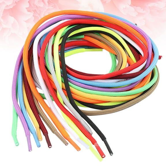 MERRYHAPY 20Pcs Solid Color Round for Athletic Casual Shoes Replacement Rope