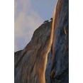 thumbnail image 2 of Anon, Josh 11x14 Gold Ornate Wood Framed with Double Matting Museum Art Print Titled - CA, Yosemite Light reflects off Horsetail Falls, 2 of 4