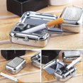 thumbnail image 2 of Smell Proof Pocket Ashtray,(Black) Portable Ashtray, Car Ashtray,Mini Stainless Steel Ashtray,Mini Ashtray for Outdoor Use, Cigarette Ashtray with Key, 2 of 5