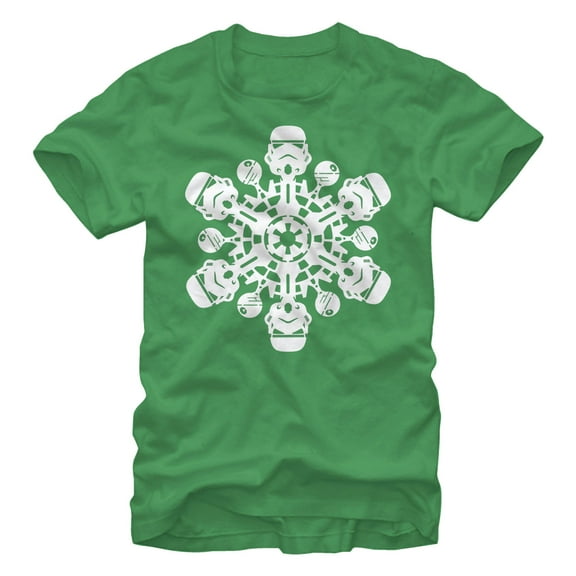 Men's Star Wars Christmas Stormtrooper Snowflake Graphic Tee Kelly Green Large