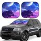 thumbnail image 1 of Balery Dreamy Colorful Starry Sky Parasol para parabrisas de coche de 2 piezas | Parasol plegable para parabrisas delantero de coche para la mayoría de sedanes-Large, 1 of 6