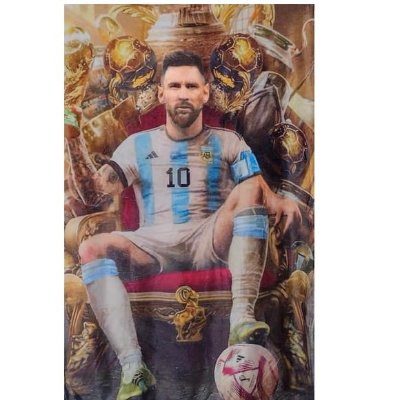 Exclusiva! Cobija Frazada Ultra Suave Messi 10 Trono Rey