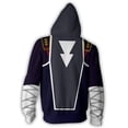 thumbnail image 2 of Cosplay Life Legend of Zelda Breath of The Wild Twilight Princess Kangaroo Pocket Cosplay Hoodies - Unisex Pullover Sweaters (Sheik, 2XL), 2 of 4