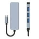 thumbnail image 3 of Estación de acoplamiento inteligente 4 en 1 adaptador de concentrador USB 3.0 tipo C para portátiles MacBook, 3 of 9