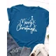 thumbnail image 1 of Camiseta con estampado de árbol de Navidad para Mujer, blusa holgada de manga corta con cuello redondo para Mujer, ropa para Mujer, 1 of 5