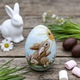 thumbnail image 2 of CoreLiving Hand Painted Blown Resin Easter Ornaments, Stained Resin Style Easter Egg Decorations for Tree, Spring Decor for Home, Decorative Hanging Ornaments for Indoor Party, 2 of 7