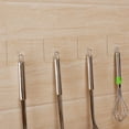 thumbnail image 3 of OUNONA 12 Pcs Crochets Adhésifs en Plastique PVC Transparent Réutilisables pour Usage Domestique Décoration Maison, 3 of 7