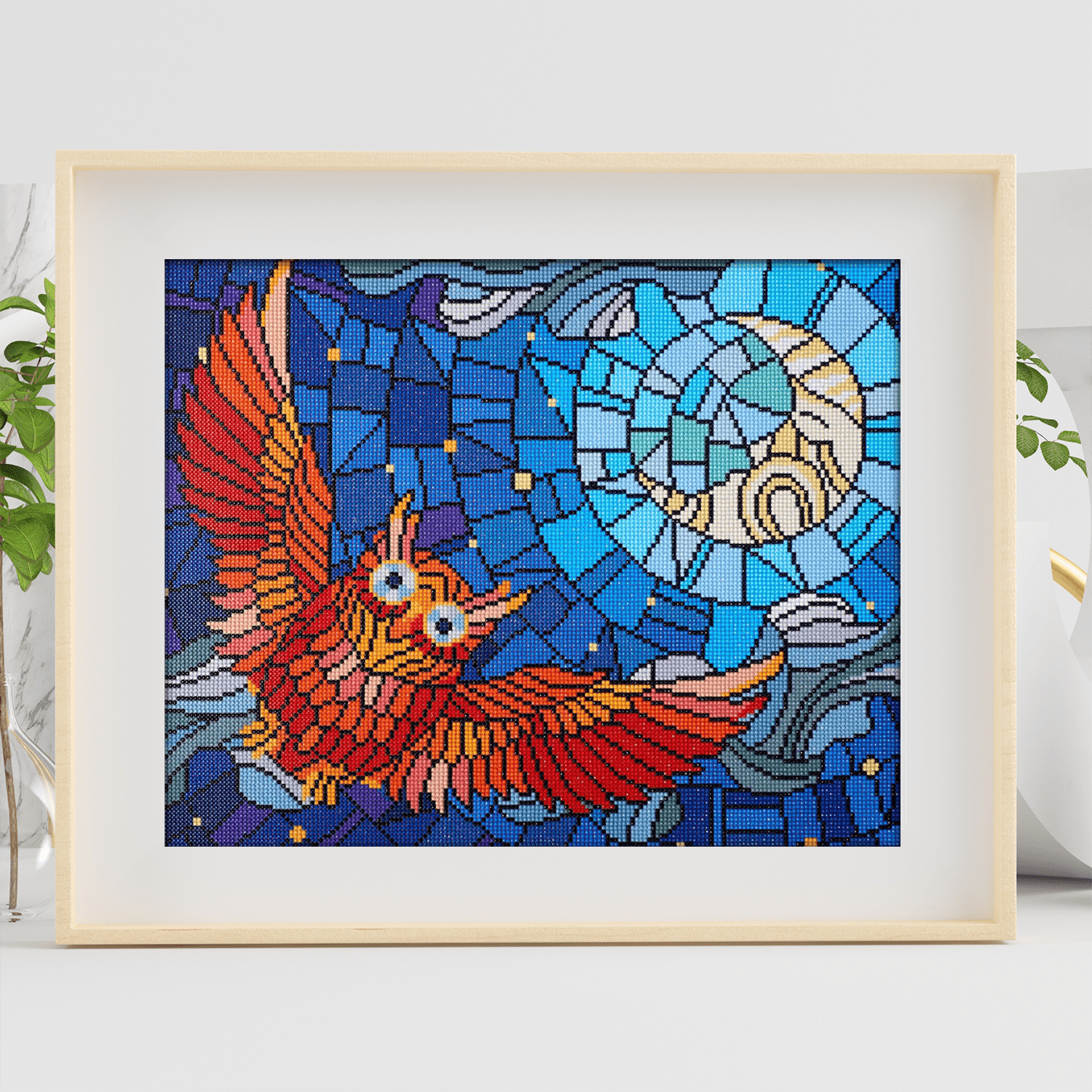 Diamond Art By Leisure Arts Diamond Painting Kits For Adults 16"X20" Advanced Stain Glass Owl, Full Drill, Art Kits, Dimond Art, For Adults, Kit