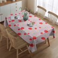 thumbnail image 2 of Strawberry Plants Fruit Daisy Pink Pattern Rectangle Tablecloth 60"x84",Waterproof Polyester Rectangle Table Cloth, Wipeable Spillproof Polyester Tablecloth for Dining, Camping, Indoor and Outdoor, 2 of 5