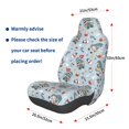 thumbnail image 3 of Wukai Winter Gnome And Snowman Full Set Car Seat Covers with Soft Padding Universal Auto Front Seats Protector and Cushion Mat, 3 of 5