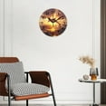 thumbnail image 3 of Battery Operated Analog Wall Clocks Non-Ticking Silent Modern Clock Decorative for Home,Office-Dolphin Jumping Out Of The Water At Sunset On Beautiful Ocean Landscape(10inch), 3 of 4