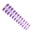 thumbnail image 2 of pitrice 24 Pcs Ongles Postiches Ballerine Courts Résistants aux Rayures Forme Coffin Colorés Style Français Bricolage Personnalité Unique Ongles Acryliques 26lavande Clair, 2 of 9