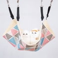 thumbnail image 2 of Hamaca para gatos, alfombra para gatos de casa de otoño e invierno, hamaca de jaula de hierro para gatos de felpa, cama colgante para gatos con arena para gatos, hamaca con jaula para hámste, 2 of 4
