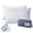 White(Cooling & Adjustable）, variant on EGOHOME 2-Pack Adjustable Cooling Bed Pillows, Shredded Memory Foam Pillows Set of 2, Standard Queen, Dual Sides