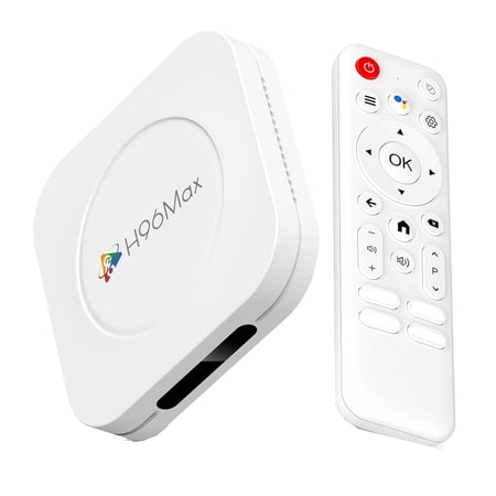 Android TV Box 14.0 H96 Max M1 Plus Android Box 4GB RAM 128GB ROM RK3528 with 3D 8K Dual-WiFi 6.0 BT 5.4 USB Ultra HD