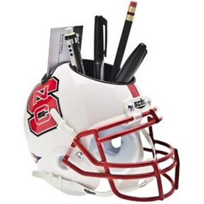 CTBL014375 NC State Wolfpack White NCAA Football Schutt Mini Helmet