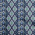 thumbnail image 1 of oneOone Rayon Dark Blue Fabric Asian Ikat Sewing Material Print Fabric By The Yard 56 Inch Wide, 1 of 4
