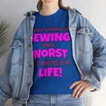 thumbnail image 5 of DJH Apparel | Tried Giving Up SEWING: Worst 2Minutes of My Life Funny Tee, 5 of 6