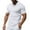 White, variant on fatyb Men's V Neck T Shirts with Collar Casual Short Sleeve Breathable Tops Solid Color Muscle Tee Shirts