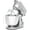 Stainless Steel, variant on GE Appliances 5.3 qt Stand Mixer, Stainless Steel with Flat Beater, Dough Hook, Whisk