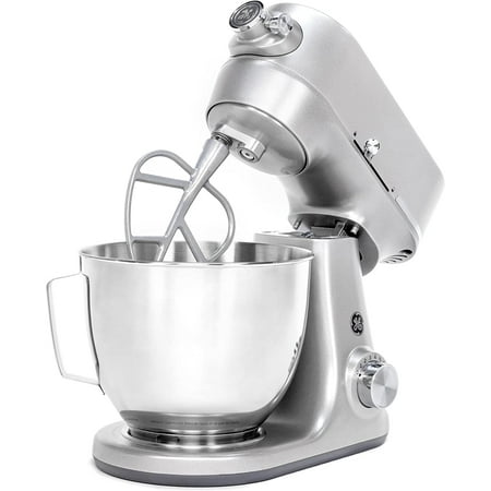 

Yuan Tilt-Head Electric Stand Mixer | 7-Speed 350-Watt Motor | Includes 5.3-Quart Bowl Flat Beater Dough Hook Wire Whisk & Pouring Shield | Countertop Kitchen Essentials | Sapphir
