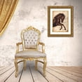 thumbnail image 3 of Harper, Ethan 12x14 Gold Ornate Wood Framed with Double Matting Museum Art Print Titled - Weathered Equestrian II, 3 of 4