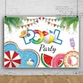 thumbnail image 2 of Event Supplies for Parties Summer Pool Party and Tablecloth Party Supplies for Beach, Summer Birthday Swimming Pool Party Dining 1Pc Photo Studio 3D Studio Background Cloth Event Planner Supplies, 2 of 7