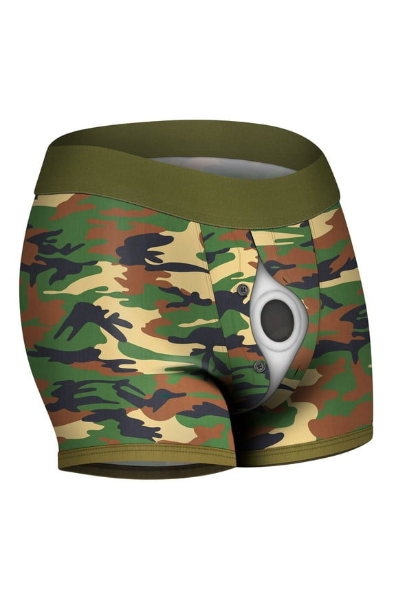 Strap On Boxer Harness Strapon Shorts for Sex for Packing Camo 38 - 42 inch waist