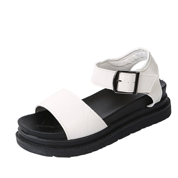 ShiShine Womens Platform Sandals Adjustable Buckle Strap Open Toe Casual Summer Sandals