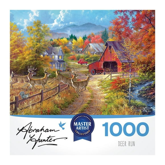 Cra-Z-Art Abraham Hunter Puzzle de 1000 pièces - Course de cerfs