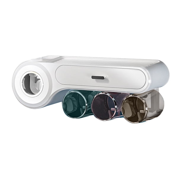 Estante para Cepillos de Dientes Abanopi Dispensador Automático de Pasta de Dientes Tipo 2 Blanco