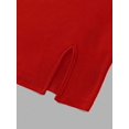 thumbnail image 6 of Women's Black Strapless Mini Dress - Bodycon Fit with Front Slit, 6 of 10