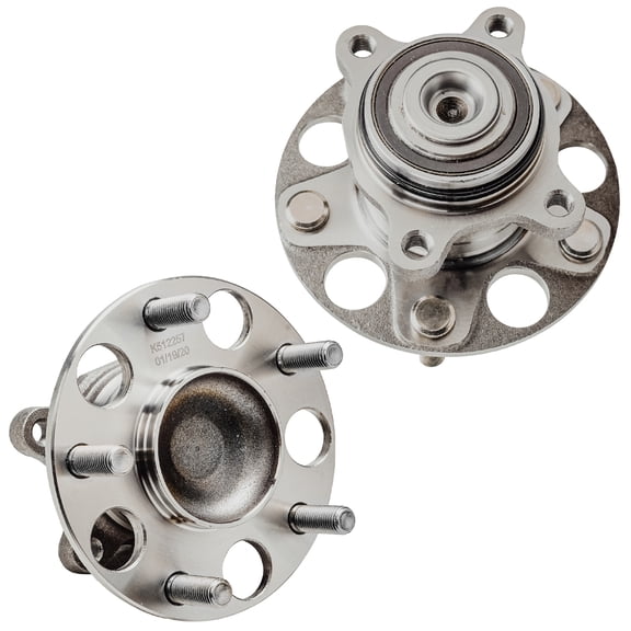 Detroit Axle - 2 Rear Wheel Bearing Hubs for 2006-2011 Honda Civic LX DX 2007 2008 2009 2010 Wheel Hub and Bearings Assembly Set Replacement, Pair Hubs