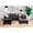 Brown, variant on Starhome L Shaped Denim Couch with Storage Ottoman(Pillows Included) Microfiber