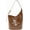 Brown, variant on Women's Studded Wallet Faux Leather Tote Y2K Hobo Bag Trendy Shoulder Bag 90's Punk Handbag